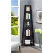 Convenience Concepts Newport Five-Tier Corner Bookcase in Espresso Wood Finish