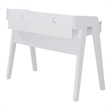 Convenience Concepts Newport Deluxe Two-Drawer Desk in White Wood Finish