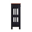 Convenience Concept Cherry Mission 1 Drawer Console Table in Black Wood Finish