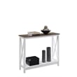 Convenience Concepts Driftwood Oxford Console Table in White Wood Finish