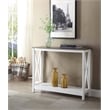 Convenience Concepts Driftwood Oxford Console Table in White Wood Finish