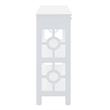 Convenience Concepts Ring 1 Drawer Console Table in White Wood Finish