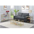 Convenience Concepts Contemporary Gold Metal Royal Crest Console Table