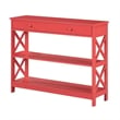 Convenience Concepts Oxford One-Drawer Console Table in Orange Wood Finish