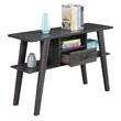 Newport Mike W  Console Table with Drawer in Gray Wood Finish
