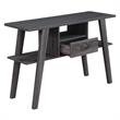 Newport Mike W  Console Table with Drawer in Gray Wood Finish