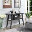 Newport Mike W  Console Table with Drawer in Gray Wood Finish