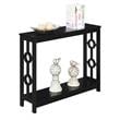Convenience Concepts Contemporary Ring Console Table in Black Wood Finish