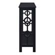 Convenience Concepts Contemporary Ring Console Table in Black Wood Finish