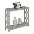 Convenience Concepts Contemporary Ring Console Table in Gray Wood Finish