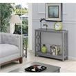 Convenience Concepts Contemporary Ring Console Table in Gray Wood Finish