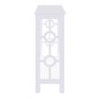 Convenience Concepts Ring Console Table in White Wood Finish