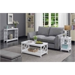 Convenience Concepts Ring Console Table in White Wood Finish