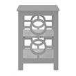 Convenience Concepts Contemporary Ring End Table in Gray Wood Finish