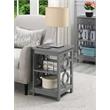 Convenience Concepts Contemporary Ring End Table in Gray Wood Finish