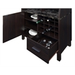Convenience Concepts Newport Wine Storage Bar in Espresso Wood Finish
