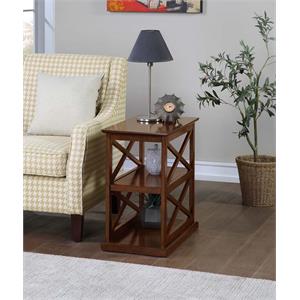 convenience concepts oxford deluxe 3 tier end table in espresso wood finish