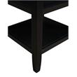 Convenience Concepts Tribeca Square End 3 Tier Table in Black Wood Finish