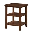 Convenience Concepts Tribeca Square 3 Tier End Table in Espresso Wood Finish