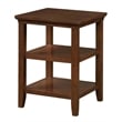Convenience Concepts Tribeca Square 3 Tier End Table in Espresso Wood Finish