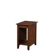 Convenience Concepts Edison End Table with Charging Station Espresso Wood Finish