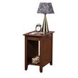Convenience Concepts Edison End Table with Charging Station Espresso Wood Finish