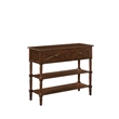 Convenience Concepts Country Oxford 2-Drawer Console Table Espresso Wood Finish