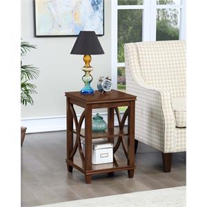 convenience concepts florence end table in espresso wood finish