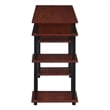 Designs2Go No-tools Student Desk in Cherry Wood Finish and Black Poles