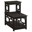 Convenience Concepts Omega 2 Step Chairside End Table in Espresso Wood Finish
