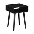 Convenience Concepts End Table Coffee Accent Table Square in Wood - Black