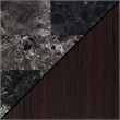 Convenience Concepts Uptown Wine Bar with Cabinet in Espresso Wood Finish