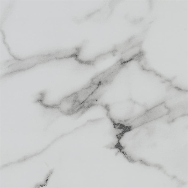 SoHo 42-Inch Glass Desk with Charging Station with White Faux Marble Wood Top