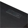 Convenience Concepts Newport Two-Drawer Desk with Charging Station in Black Wood