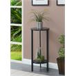 Convenience Concepts Graystone 31-Inch Plant Stand in Black Wood and Metal Frame