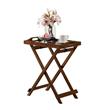 Convenience Concepts Designs2Go Folding Tray Table in Espresso Wood Finish