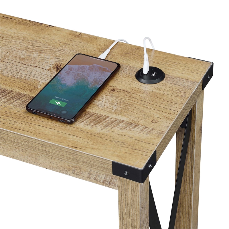 Convenience Concepts Durango Console Table Light English Oak Wood Finish