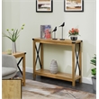 Convenience Concepts Durango Console Table Light English Oak Wood Finish