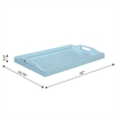 Convenience Concepts Designs2Go Serving Tray in Sea Foam Blue Wood Finish