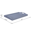 Convenience Concepts Designs2Go Serving Tray in Gray Wood Finish