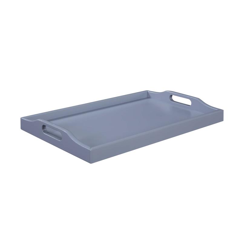 Convenience Concepts Designs2Go Serving Tray in Gray Wood Finish