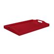 Convenience Concepts Designs2Go Serving Tray in Cranberry Red Wood Finish