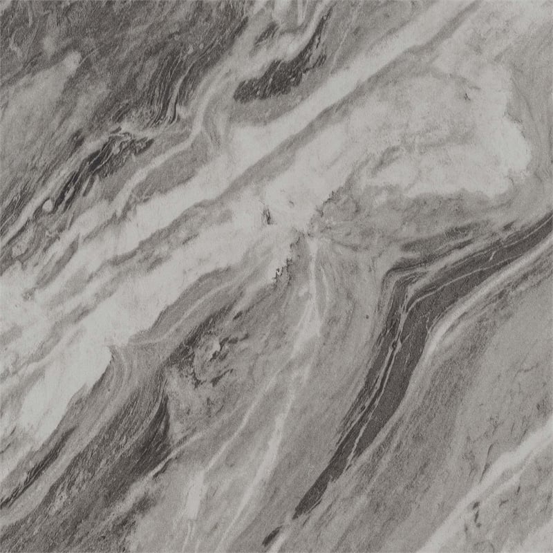 Convenience Concepts Soho 36-inch Glass Desk in Gray Faux Marble Wood Finish