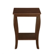 Convenience Concepts American Heritage Square End Table in Espresso Wood Finish