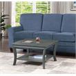 Convenience Concepts American Heritage Square Coffee Table in Gray Wood Finish