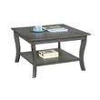 Convenience Concepts American Heritage Square Coffee Table in Gray Wood Finish