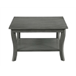 Convenience Concepts American Heritage Square Coffee Table in Gray Wood Finish