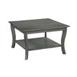 Convenience Concepts American Heritage Square Coffee Table in Gray Wood Finish