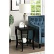 Convenience Concepts American Heritage Square End Table in Black Wood Finish
