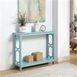 Convenience Concepts Omega Console Table in Seafoam Green Wood Finish
